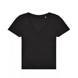 B&C Womens/Ladies #E150 V Neck / Black